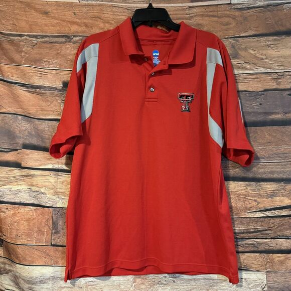 Texas Tech Red Raiders NCAA L Men's Red Polo Shirt - College Football Fan Gear - Picture 1 of 8